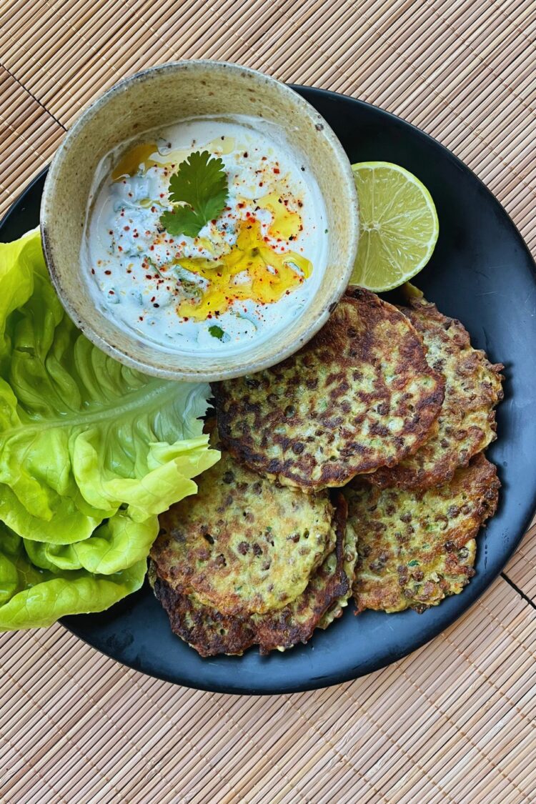 Galettes aux lentilles et courgette de Léa