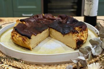 Cheesecake basque à la chicorée, une variante très gourmande