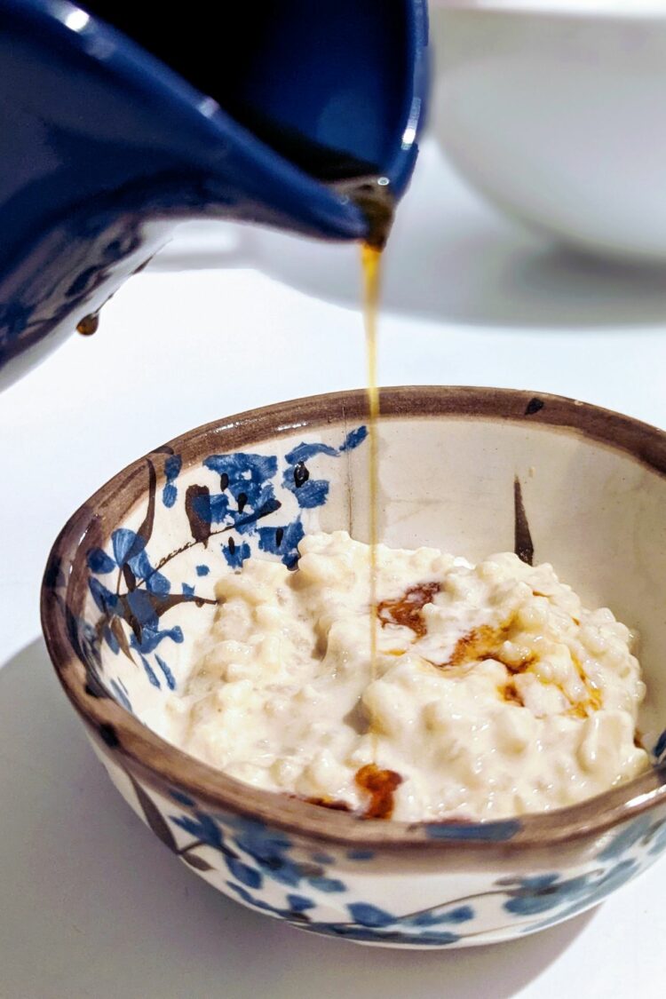 Riz au lait et sa sauce caramel de Justine