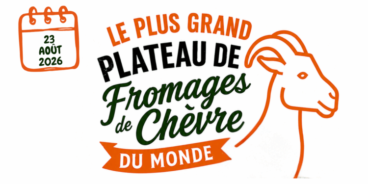 Le plus grand plateau de fromage de chèvre du monde