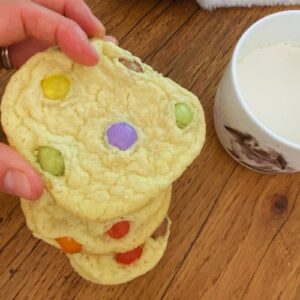 La recette des cookies aux smarties d'Elodie