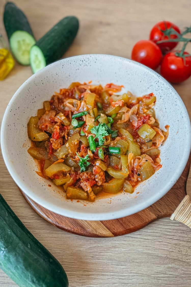 Daube de concombre antillaise : le soleil dans l'assiette