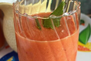 Gaspacho melon, pastèque et concombre de Julie