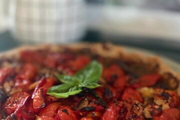 Tarte aux tomates cerises confites de Julie