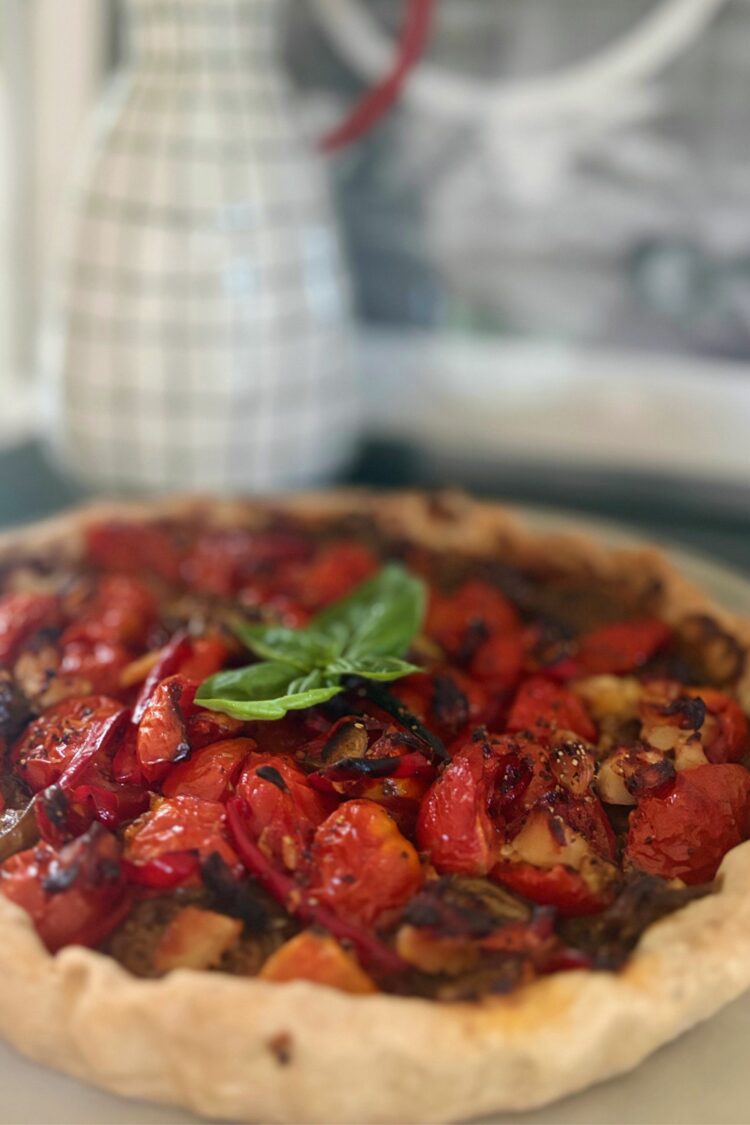 Tarte aux tomates cerises confites de Julie