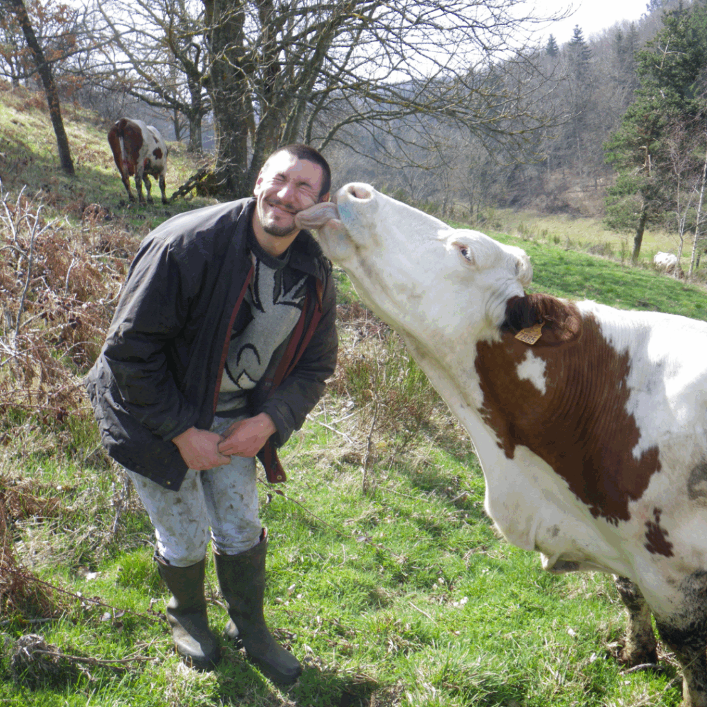 Franck et sa vache