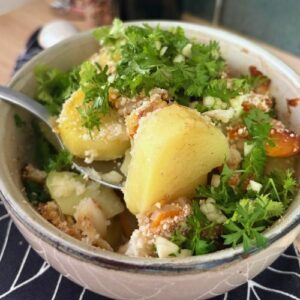 Haddock poché et pommes de terre de Julie