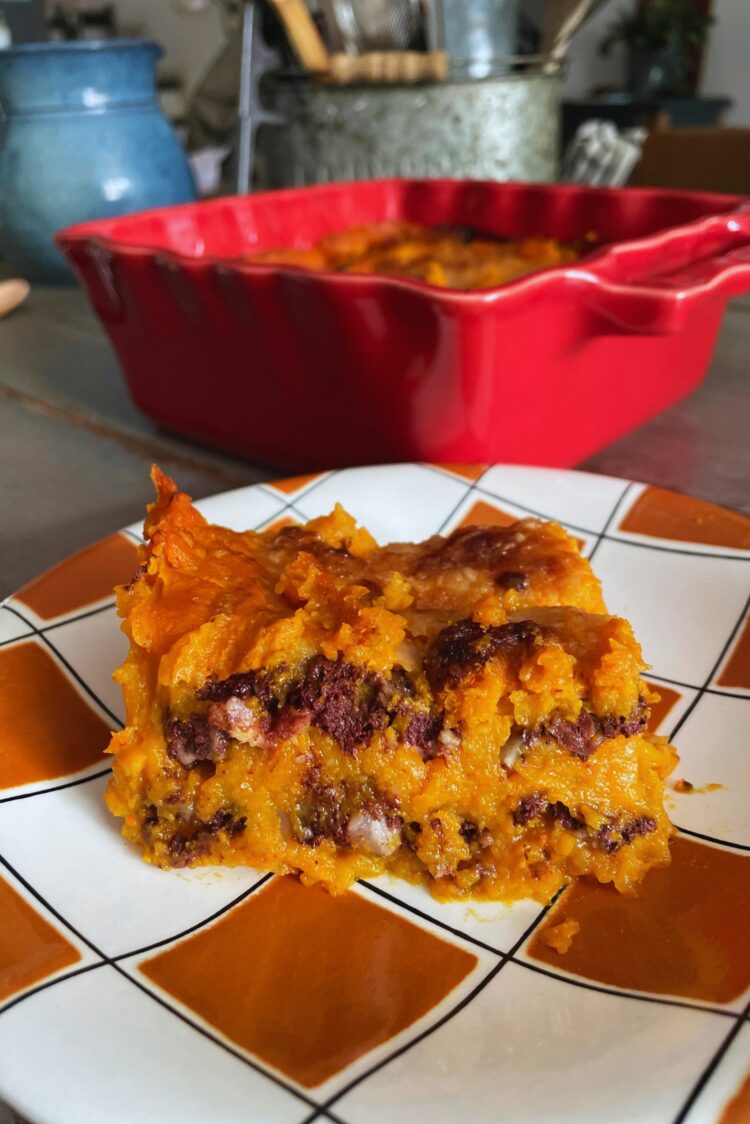Parmentier de Boudin noir et potimarron de Justine